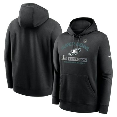 NFL イーグルス パーカー 第59回スーパーボウル 進出 Fleece Pullover Hoodie ナイキ/Nike ヘザーチャコール