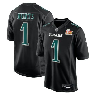 NFL ジェイレン・ハーツ イーグルス ユニフォーム 第59回スーパーボウル 進出 Fashion Game Jersey ナイキ/Nike ブラック