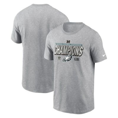NFL イーグルス Tシャツ 2024 NFC 優勝記念 ロッカールーム Trophy Collection T-Shirt ナイキ/Nike ヘザーグレー