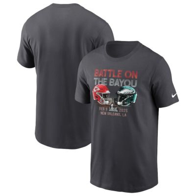 NFL チーフス vs イーグルス Tシャツ 第59回スーパーボウル 進出 Matchup T-Shirt ナイキ/Nike アンスラサイト