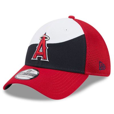 MLB エンゼルス キャップ 【海外版】2025 スプリングトレーニング 39THIRTY Flex ニューエラ/New Era ホワイト ネイビー