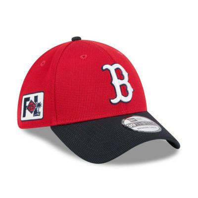 MLB レッドソックス キャップ 【海外版】2025 スプリングトレーニング 39THIRTY Flex ニューエラ/New Era レッド ネイビー