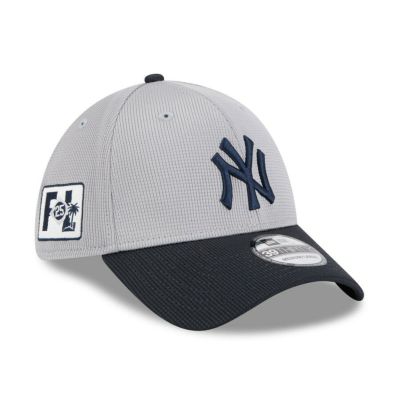 MLB ヤンキース キャップ 【海外版】2025 スプリングトレーニング 39THIRTY Flex ニューエラ/New Era グレー ネイビー