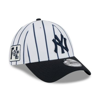 MLB ヤンキース キャップ 【海外版】2025 スプリングトレーニング 39THIRTY Flex ニューエラ/New Era ホワイト ネイビー