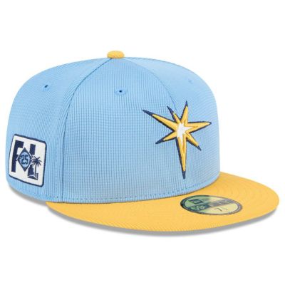 MLB タンパベイ・レイズ キャップ 【海外版】2025 スプリングトレーニング 59FIFTY Fitted ニューエラ/New Era ライトブルー