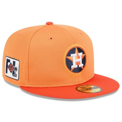 MLB アストロズ キャップ 【海外版】2025 スプリングトレーニング 59FIFTY Fitted ニューエラ/New Era オレンジ