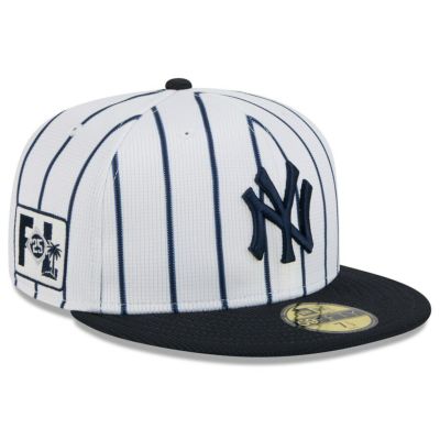 MLB ヤンキース キャップ 【国内モデル】2025 スプリングトレーニング 59FIFTY Fitted ニューエラ/New Era ホワイト ネイビー【nejp】