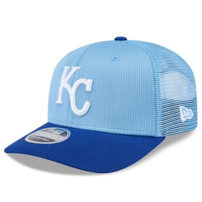 MLB ロイヤルズ キャップ 【海外版】2025 スプリングトレーニング 9SEVENTY トラッカーメッシュ ニューエラ/New Era Light Blue/Royal
