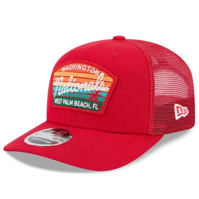 MLB ナショナルズ キャップ 2025 スプリングトレーニング SignArt 9SEVENTY トラッカーメッシュ ニューエラ/New Era レッド