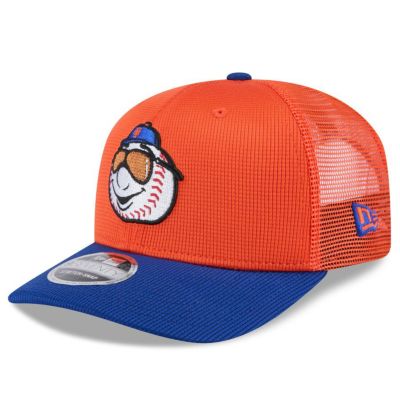 MLB メッツ キャップ 【海外版】2025 スプリングトレーニング 9SEVENTY トラッカーメッシュ ニューエラ/New Era Orange/Royal