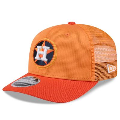 MLB アストロズ キャップ 【海外版】2025 スプリングトレーニング 9SEVENTY トラッカーメッシュ ニューエラ/New Era オレンジ