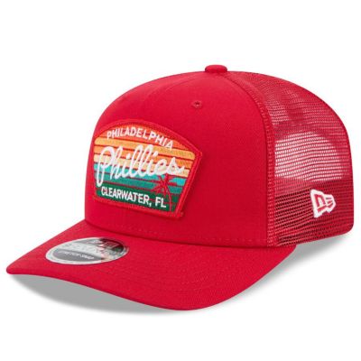 MLB フィリーズ キャップ 2025 スプリングトレーニング SignArt 9SEVENTY トラッカーメッシュ ニューエラ/New Era レッド
