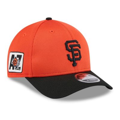 MLB SFジャイアンツ キャップ 【海外版】2025 スプリングトレーニング 9FORTY Adj M-CROWN ニューエラ/New Era オレンジ ブラック