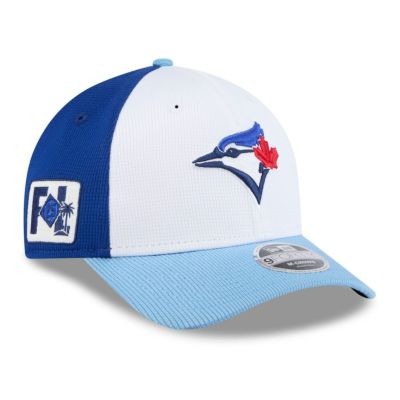 MLB ブルージェイズ キャップ 【海外版】2025 スプリングトレーニング 9FORTY Adj M-CROWN ニューエラ/New Era White/Light Blue