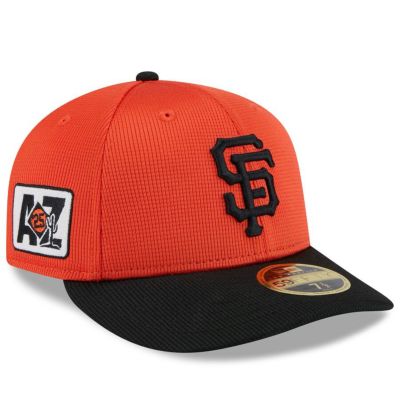 MLB SFジャイアンツ キャップ 【海外版】2025 スプリングトレーニング 59FIFTY ロープロファイル ニューエラ/New Era オレンジ ブラック