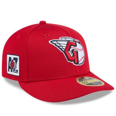 MLB ガーディアンズ キャップ 【海外版】2025 スプリングトレーニング 59FIFTY ロープロファイル ニューエラ/New Era レッド