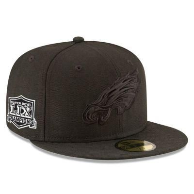 NFL イーグルス キャップ 第59回スーパーボウル 優勝記念 Tonal Side Patch 59FIFTY Fitted Hat ニューエラ/New Era ブラック