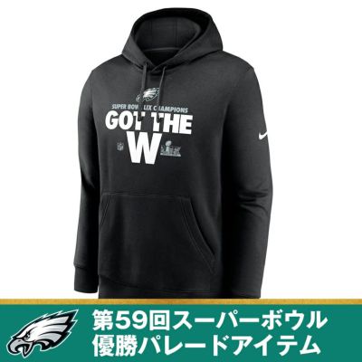 NFL イーグルス パーカー 第59回スーパーボウル 優勝記念 パレード Pullover Hoodie ナイキ/Nike ブラック