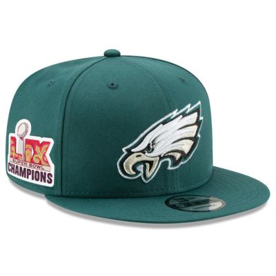 NFL イーグルス キャップ 第59回スーパーボウル 優勝記念 Side Patch 9FIFTY Snapback Hat ニューエラ/New Era ミッドナイトグリーン
