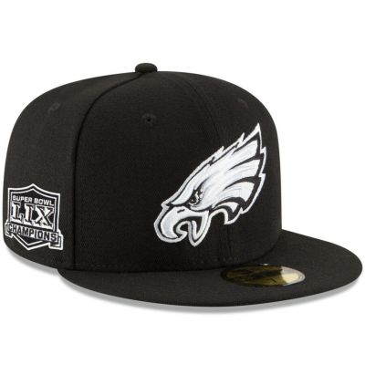 NFL イーグルス キャップ 第59回スーパーボウル 優勝記念 Side Patch 59FIFTY Fitted Hat ニューエラ/New Era ブラック