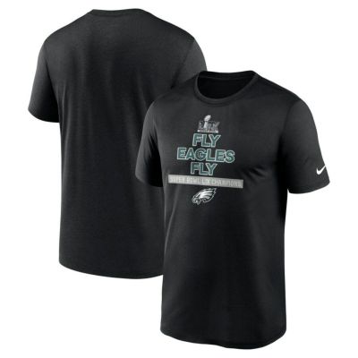 NFL イーグルス Tシャツ 第59回スーパーボウル 優勝記念 Fly Eagles Fly T-Shirt ナイキ/Nike ブラック
