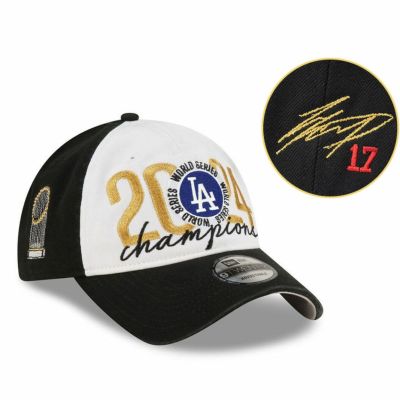 MLB 大谷翔平 ドジャース キャップ 海外買付 ワールドシリーズ2024 優勝記念 9TWENTY Adj サイン刺繍 ニューエラ/New Era