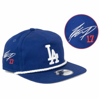 MLB 大谷翔平 ドジャース キャップ 【海外買付】 Rope Golfer Adjustable Hat サイン刺繍 ニューエラ/New Era ダークロイヤル