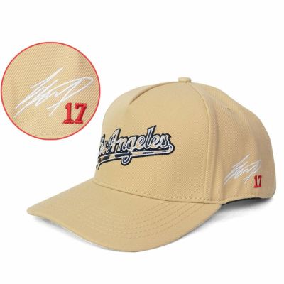 MLB 大谷翔平 ドジャース キャップ 【海外買付】Animal A-Frame Adjustable サイン刺繍 Pro Standard Sand Stone