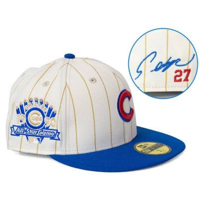 MLB 鈴木誠也 カブス キャップ 【海外買付】オールスターゲーム1990 パッチ 59FIFTY Cap サイン刺繍 ニューエラ/New Era Ivory/Royal