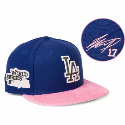 MLB 大谷翔平 ドジャース キャップ 【海外買付】1981 ワールドシリーズ Patch 59FIFTY Fitted サイン刺繍 ニューエラ/New Era ロイヤル