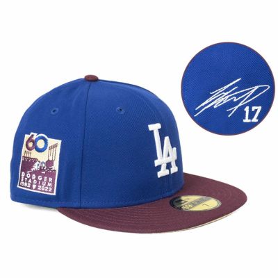 MLB 大谷翔平 ドジャース キャップ 【海外買付】ドジャースタジアム60周年 Patch Color Pack 59FIFTY サイン刺繍 ニューエラ/New Era