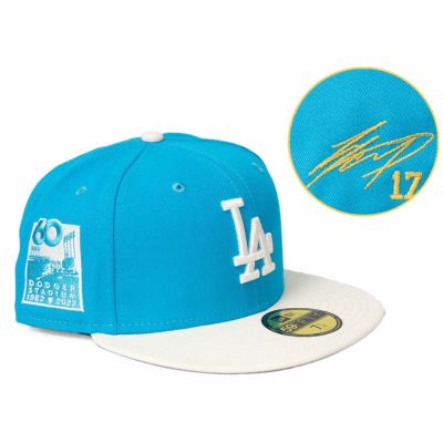 MLB 大谷翔平 ドジャース キャップ 【海外買付】ドジャースタジアム60周年 Patch 59FIFTY サイン刺繍 ニューエラ/New Era