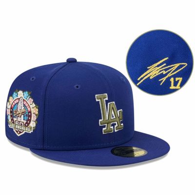 MLB 大谷翔平 ドジャース キャップ 【海外買付】60周年 Patch Color Pack 59FIFTY サイン刺繍 ニューエラ/New Era ロイヤル