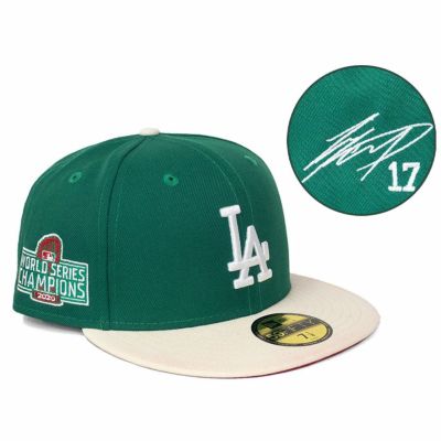 MLB 大谷翔平 ドジャース キャップ 海外買付 ワールドシリーズ2020優勝 Patch CP 59FIFTY サイン刺繍 ニューエラ/New Era