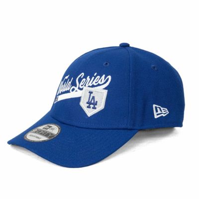 MLB ドジャース キャップ 【海外版】ワールドシリーズ2024 進出記念 Script Logo 9FORTY Adj Hat ニューエラ/New Era ロイヤル