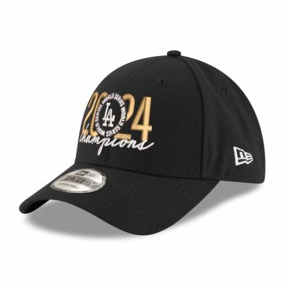 MLB ドジャース キャップ 【海外版】ワールドシリーズ2024 優勝記念 ロッカールーム 9FORTY Adj Hat ニューエラ/New Era ブラック
