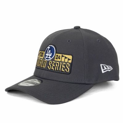 MLB ドジャース キャップ 【海外版】2024 ナショナルリーグ優勝記念 ロッカールーム 9FORTY Adj Hat ニューエラ/New Era グレー