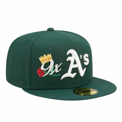 MLB アスレチックス キャップ 【海外買付】Crown Champs 59FIFTY Fitted Cap ニューエラ/New Era グリーン
