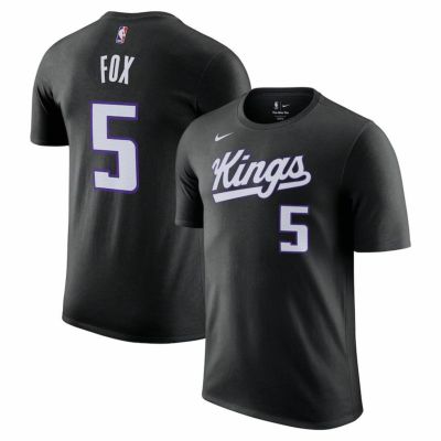 NBA ディアロン・フォックス サクラメント・キングス Tシャツ Fuse ネーム＆ナンバー T-Shirt アイコン ナイキ/Nike ブラック