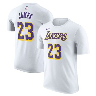 NBA レブロン・ジェームズ レイカーズ Tシャツ アソシエーションエディション Fuse ネーム＆ナンバー T-Shirt ナイキ/Nike ホワイト