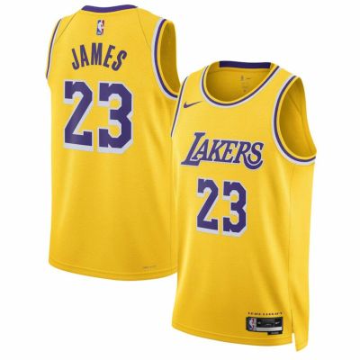 NBA レブロン・ジェームズ レイカーズ ユニフォーム スウィングマンジャージ アイコンエディション ナイキ/Nike ゴールド