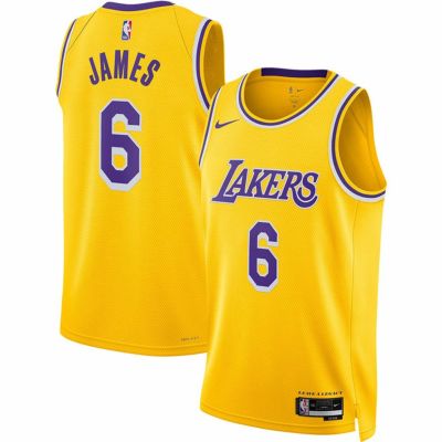NBA レブロン・ジェームズ レイカーズ ユニフォーム スウィングマンジャージ アイコンエディション ナイキ/Nike ゴールド