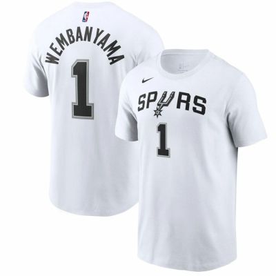 NBA ビクター・ウェンバンヤマ スパーズ Tシャツ 2022/23 ネーム＆ナンバー T-Shirt アイコンエディション ナイキ/Nike ホワイト