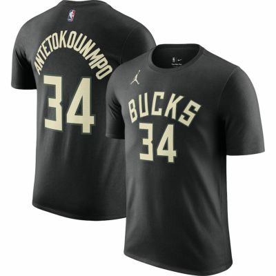 NBA ヤニス・アデトクンボ ミルウォーキー・バックス Tシャツ 2022/23 ステートメント ネーム＆ナンバー T-Shirt ジョーダンブランド