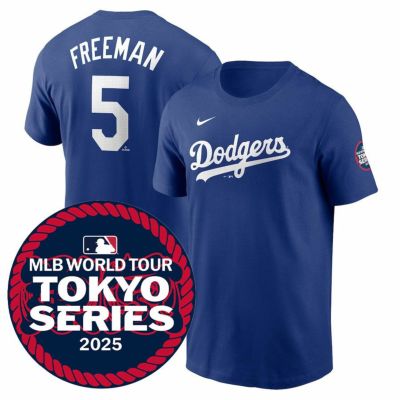 MLB フレディ・フリーマン ドジャース Tシャツ 東京シリーズ2025 ネーム＆ナンバー T-Shirt ナイキ/Nike ロイヤル