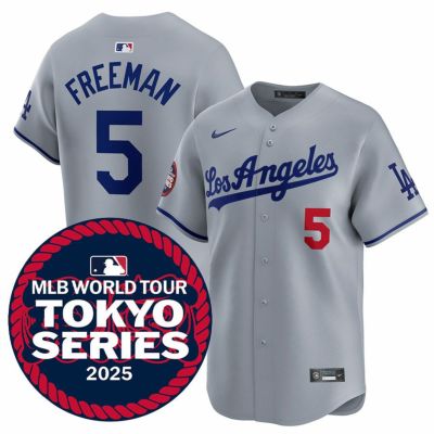 MLB フレディ・フリーマン ドジャース ユニフォーム 東京シリーズ2025 リミテッドジャージ ナイキ/Nike ロード (Gray Los Angeles)