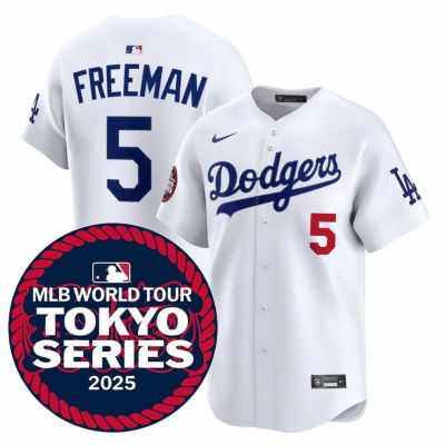 MLB フレディ・フリーマン ドジャース ユニフォーム 東京シリーズ2025 リミテッドジャージ ナイキ/Nike ホワイト