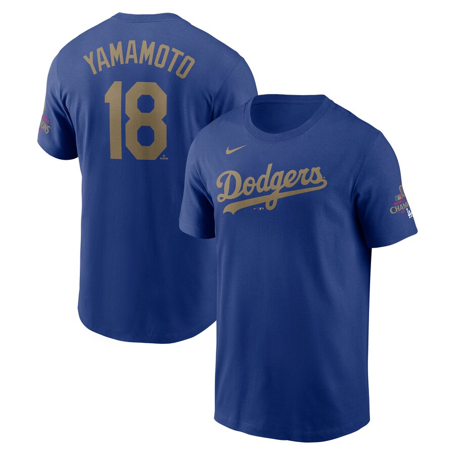 海外モデル】MLB 大谷翔平 ドジャース Tシャツ 2025ゴールド 