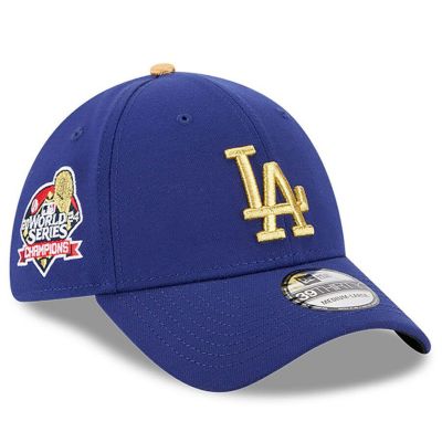 【海外モデル】MLB ドジャース キャップ 2025ゴールドコレクション WS優勝 39THIRTY Flex Hat ニューエラ/New Era ロイヤル