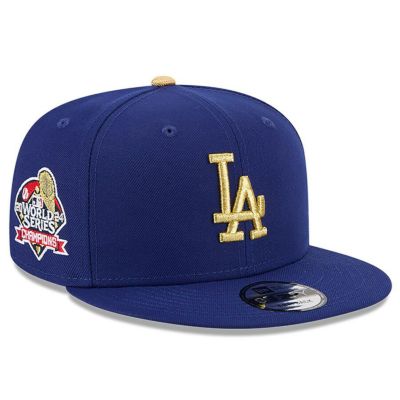 【海外モデル】MLB ドジャース キャップ 2025ゴールドコレクション WS優勝 9FIFTY Snapback Hat ニューエラ/New Era ロイヤル